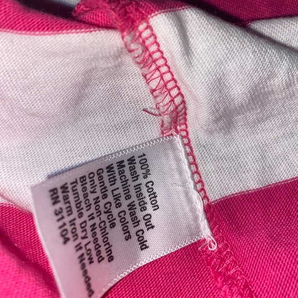 Crown & Ivy Large Pink/White Striped Cotton Dress - Picture 6 of 10